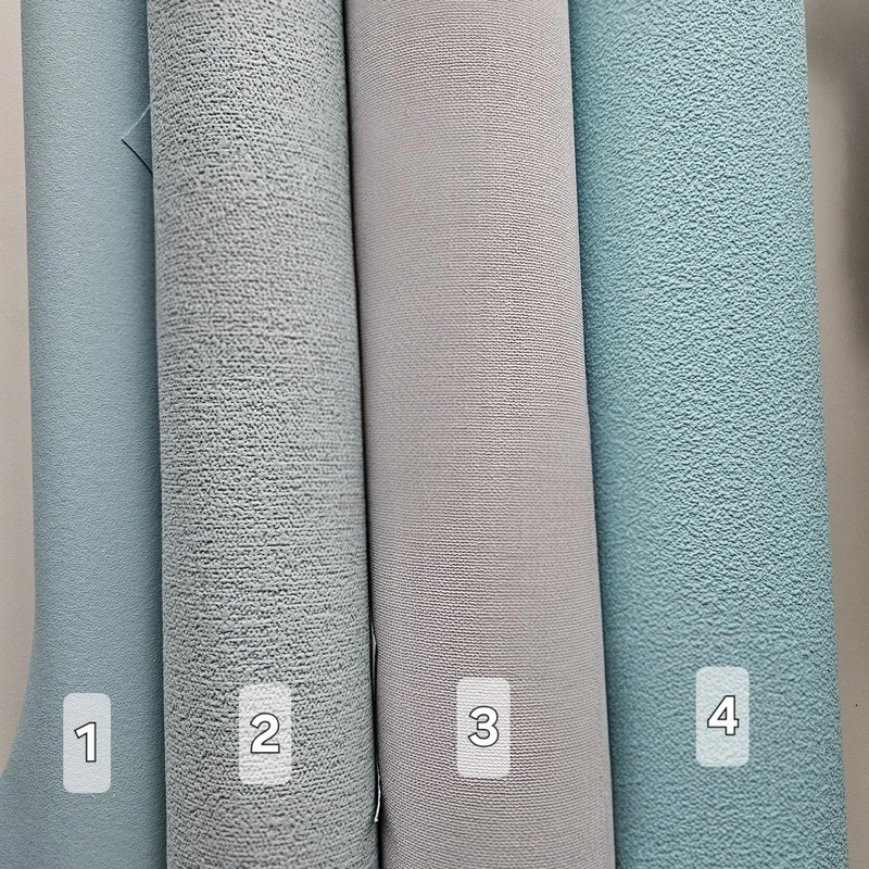 Overzicht van lichtblauwe behangkleuren
